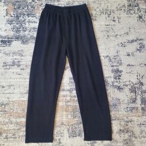Talbots Black Sweater Material Pull-On Pants (Size P)